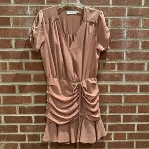 ASTR The Label Dress Women's‎ Medium Blush Polka Dot